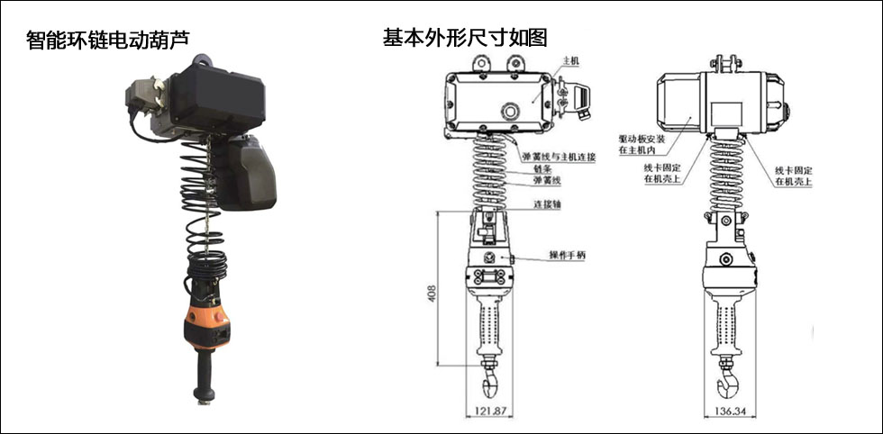 智能環(huán)鏈電動葫蘆示意圖