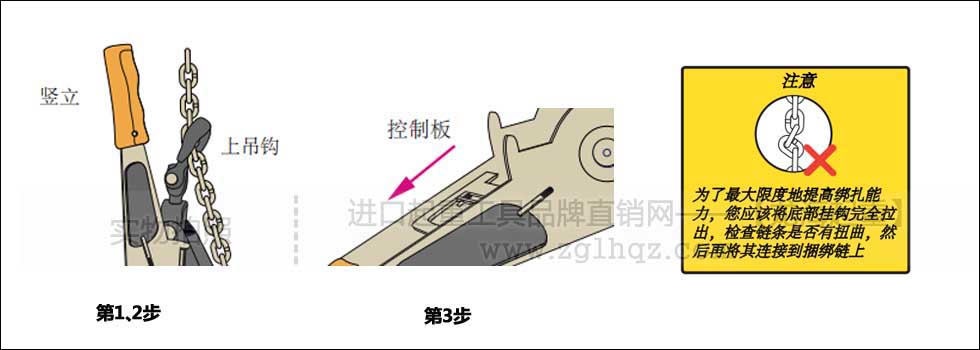 鏈條捆綁拉緊器如何拉緊？